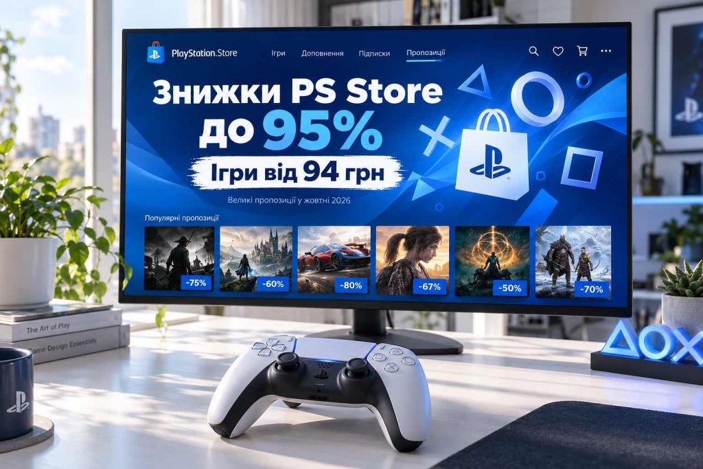 PS Store обвалив ціни на ігри до 95%: що можна купити за 94 грн і які українські хіти подешевшали
