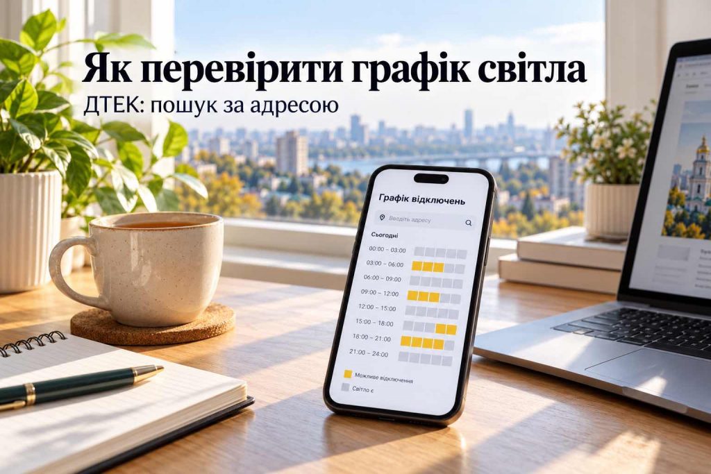 Відключення світла у Києві та області 13 жовтня 2026: повний графік ДТЕК по чергах