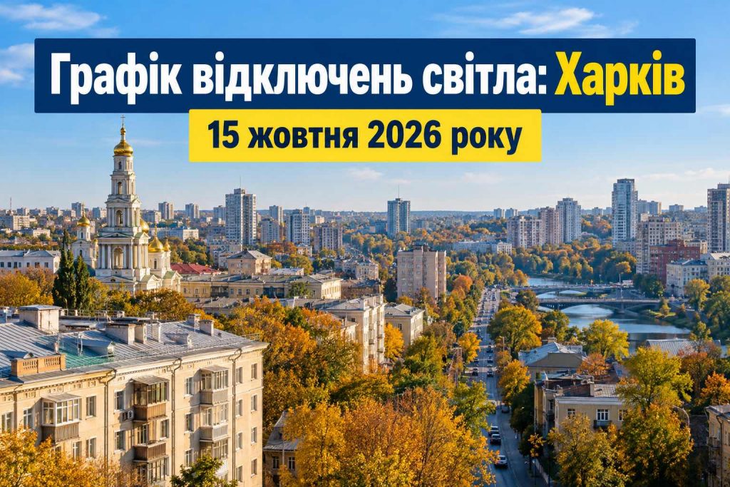 Коли не буде світла на Харківщині 15 жовтня: актуальний графік