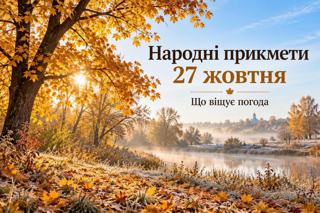 Що святкують 27 жовтня 2026 року в Україні: повний календар подій, церковна дата, День ангела, традиції і заборони дня