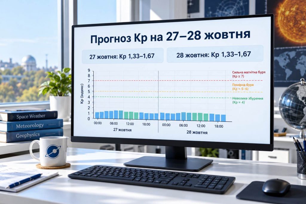 Магнітні бурі 27–28 жовтня 2026: коли буде пік та що не варто робити в ці години