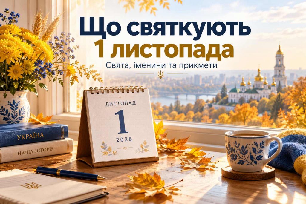 Що святкують в Україні 1 листопада 2026: повний календар подій, церковна дата, День ангела та головні заборони дня