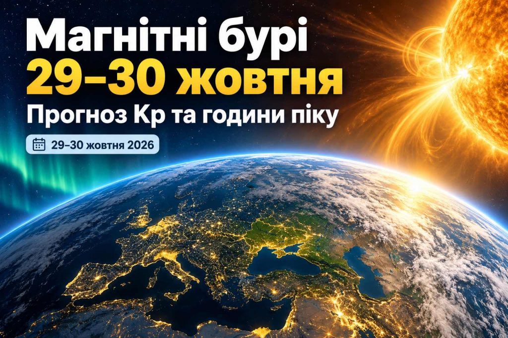Чи будуть магнітні бурі 29-30 жовтня: точний розклад Kp та поради метеозалежним Чи будуть магнітні бурі 29-30 жовтня: точний розклад Kp та поради метеозалежним