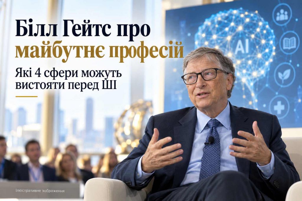 Білл Гейтс назвав 4 професії, які можуть пережити наступ штучного інтелекту Білл Гейтс назвав 4 професії, які можуть пережити наступ штучного інтелекту