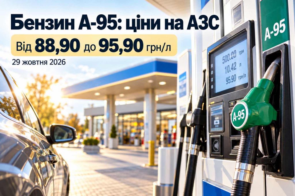 Скільки коштують дизель, бензин і газ на АЗС в Україні: актуальні ціни на 29 жовтня 2026 року
